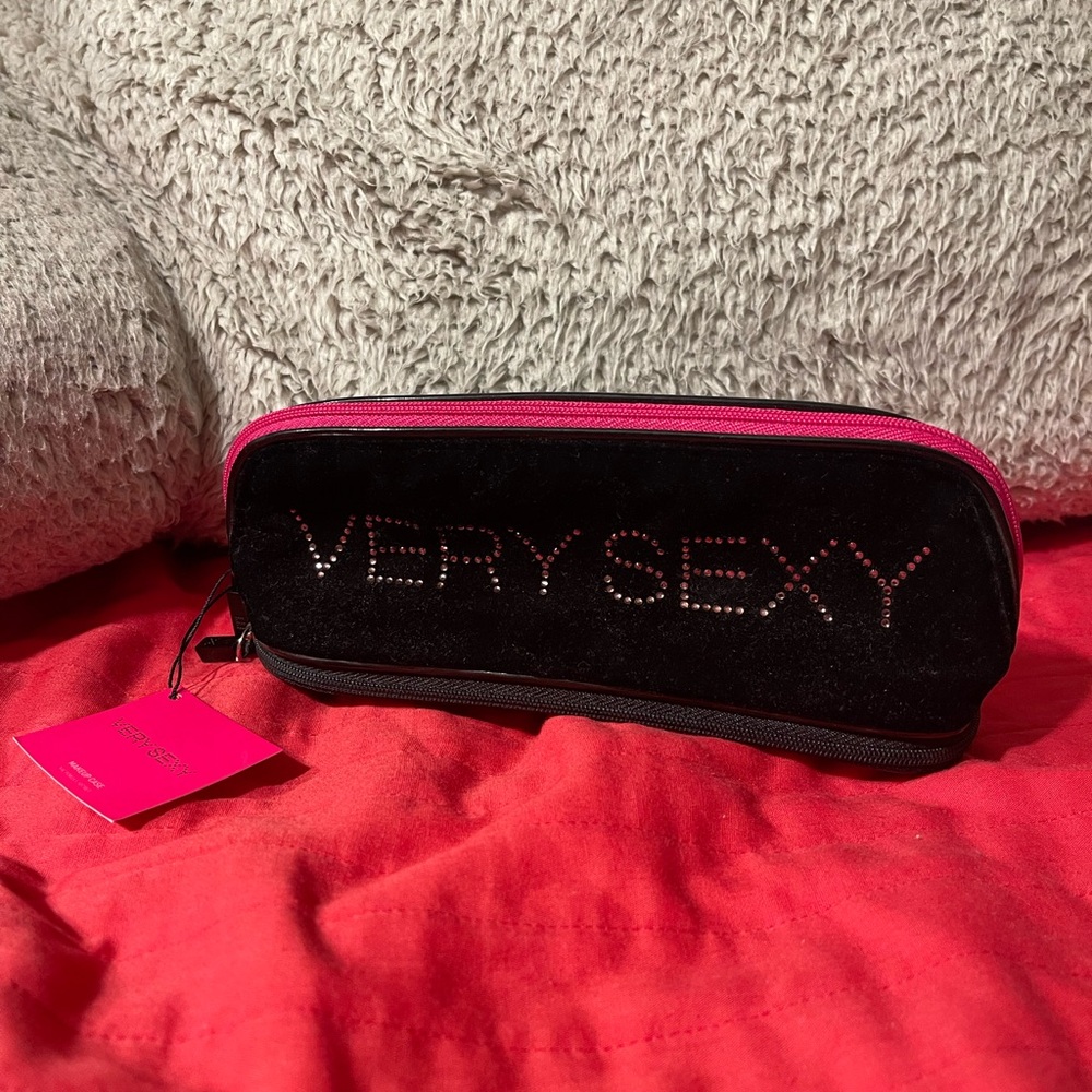 Victoria's Secret Black and Pink Cosmetic Case